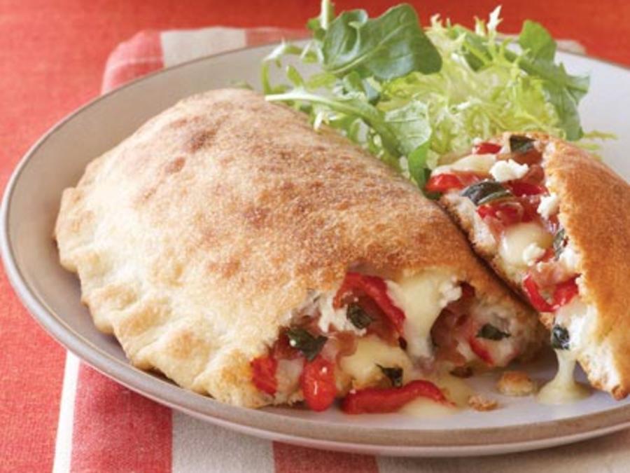 Red Pepper, Fontina, and Prosciutto Calzones Recipe Sunset Magazine
