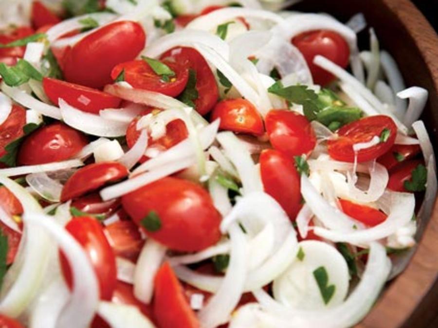 Tomato Sweet Onion And Parsley Salad Recipe Sunset Magazine