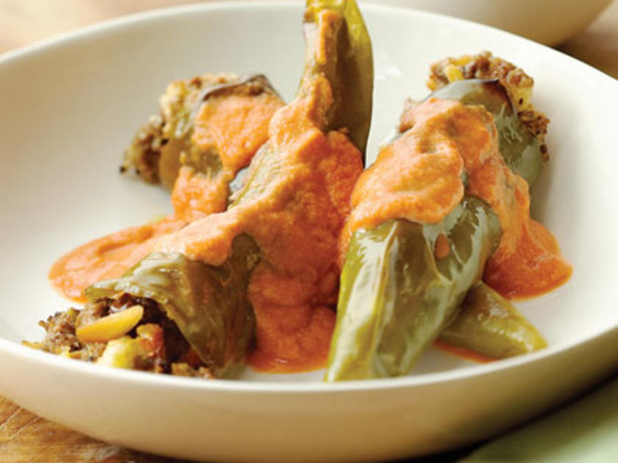 Green Chiles Stuffed with Almonds and Raisins Recipe Sunset Magazine