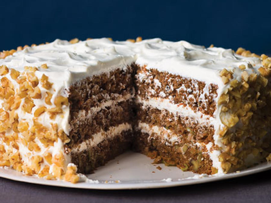 Spiced Apple Carrot Cake with Goat Cheese Frosting Recipe - Sunset Magazine