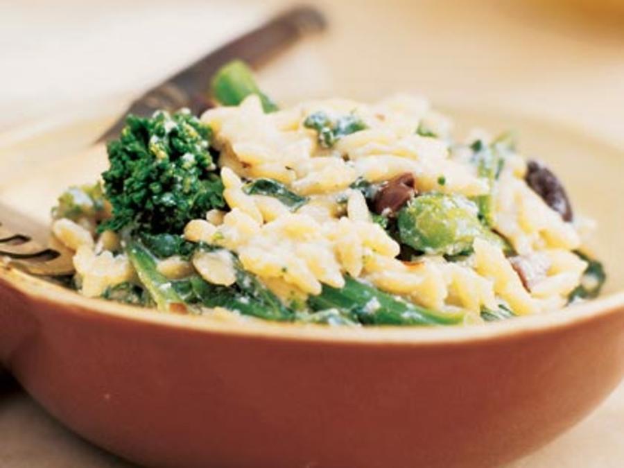 Orzo with Ricotta and Broccoli Rabe Recipe Sunset Magazine