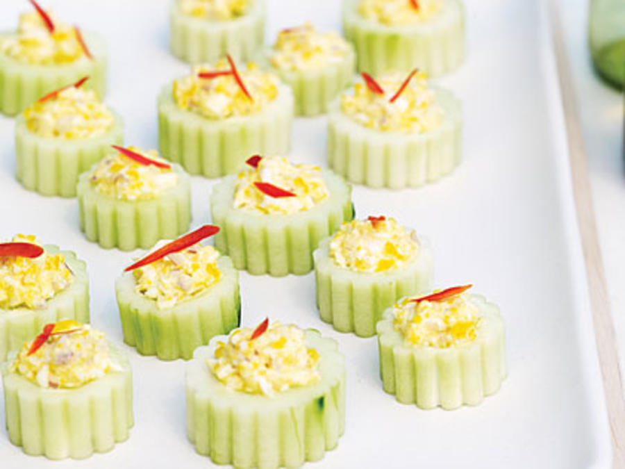 Deviled Cucumber Cups Recipe Sunset Magazine