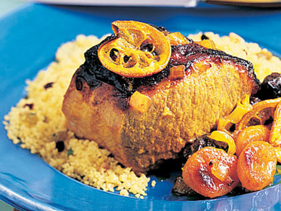 Moroccan Pork Loin With Dried Fruit And Lemons Recipe Sunset Magazine