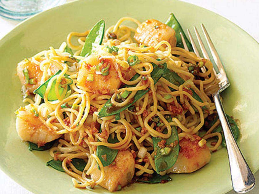 Scallop and Snow Pea Stir-fry Recipe - Sunset Magazine