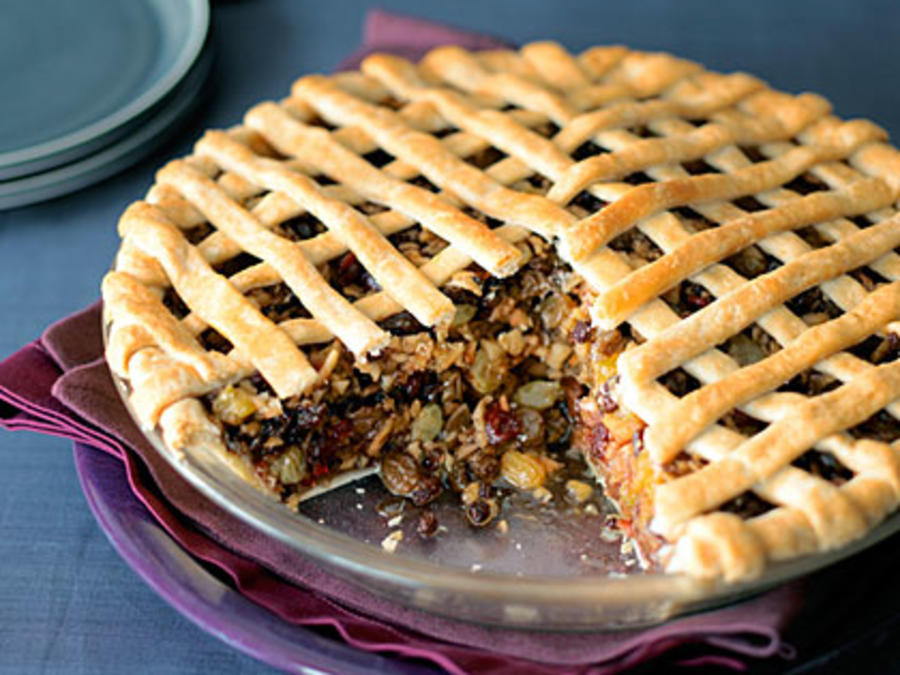 Apple and Dried-Fruit Spice Pie.