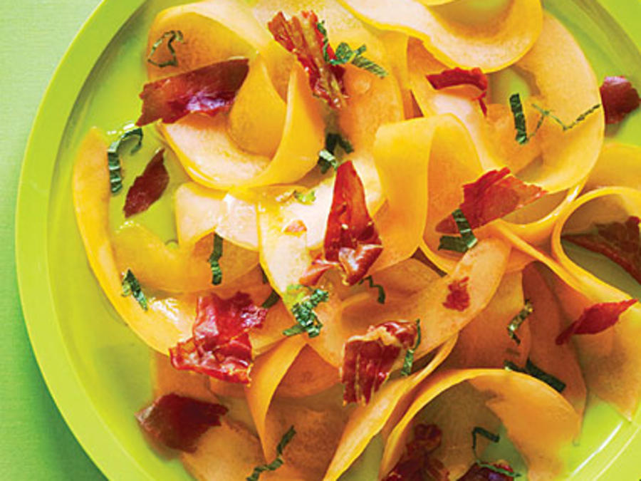 Shaved Cantaloupe And Prosciutto Salad Recipe Sunset Magazine