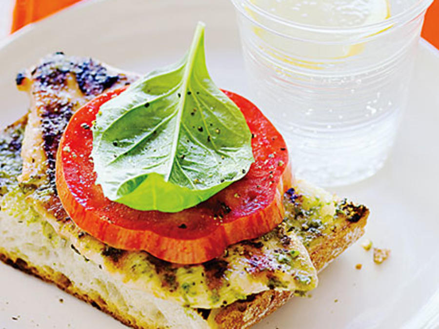 Grilled Basil Chicken Sandwiches Recipe Sunset Magazine