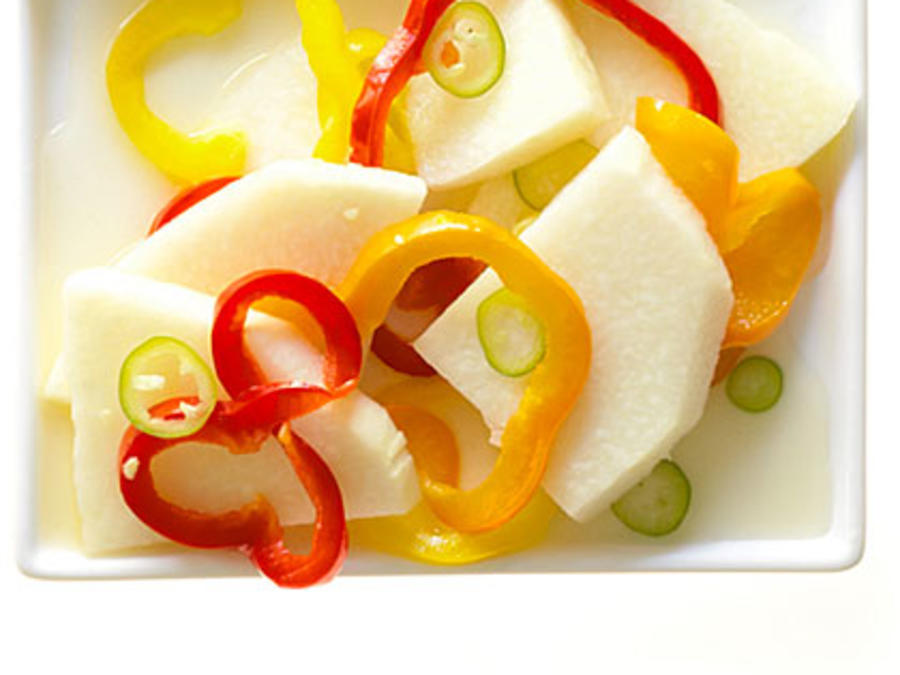 Pickled Jicama, Ginger, and Summer Peppers Recipe Sunset Magazine