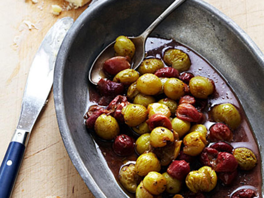 Roasted Grapes with Oozy Cheese Recipe - Sunset Magazine