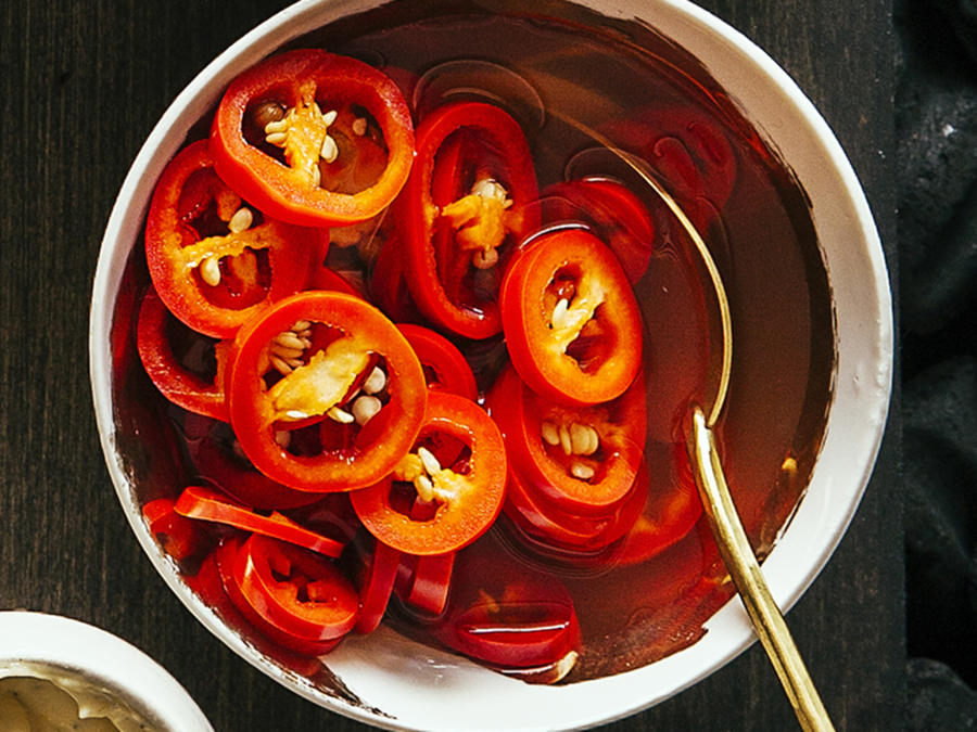 Pickled Fresno Chiles-image