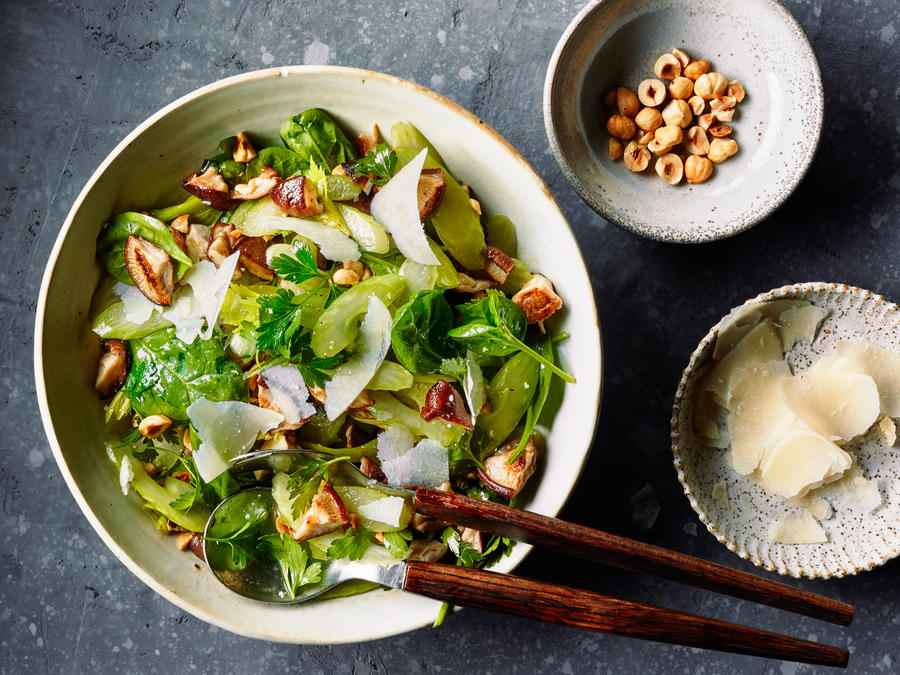 Warm Shiitake and Celery Salad-image