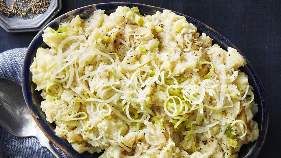Mashed Potatoes with Melted Leeks (1116)