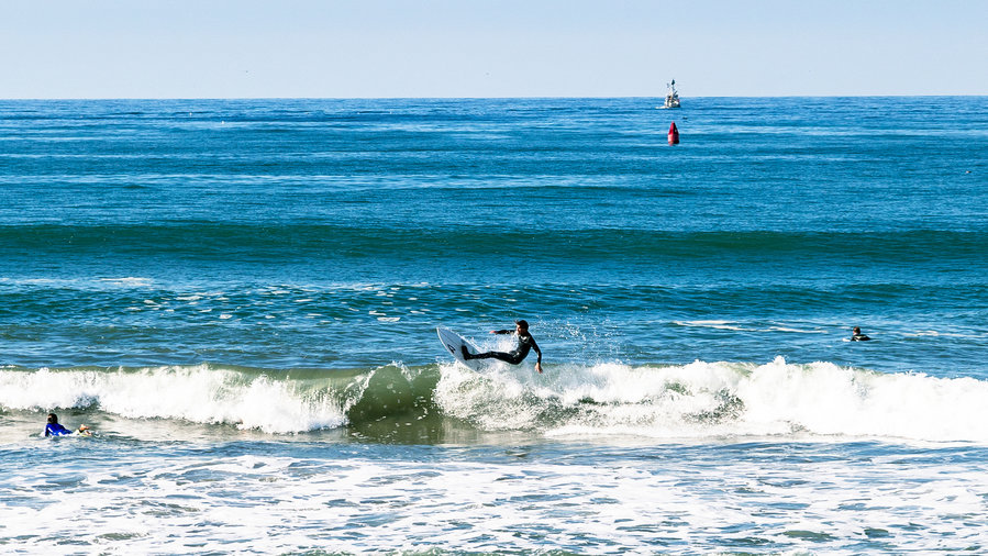 People surfing in Ventura, California