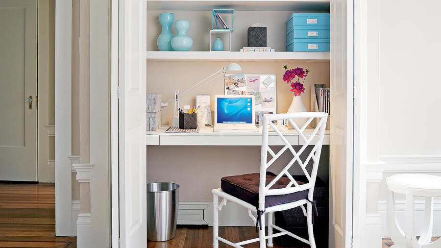 Office in a closet
