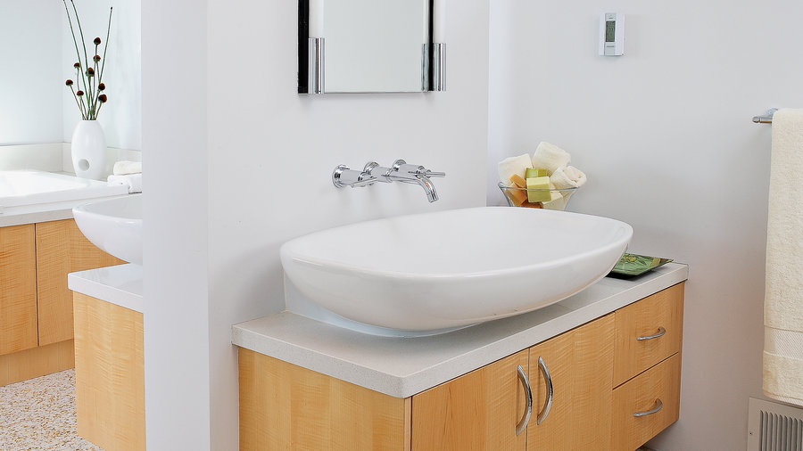 Move Bathroom Counter To New Vanity