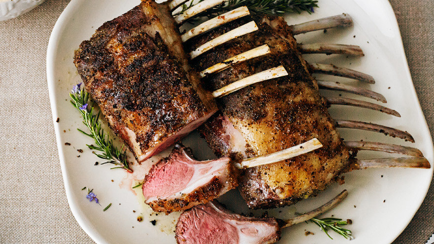 Roasts: Fennel-Crusted Grilled Rack of Lamb (1213)