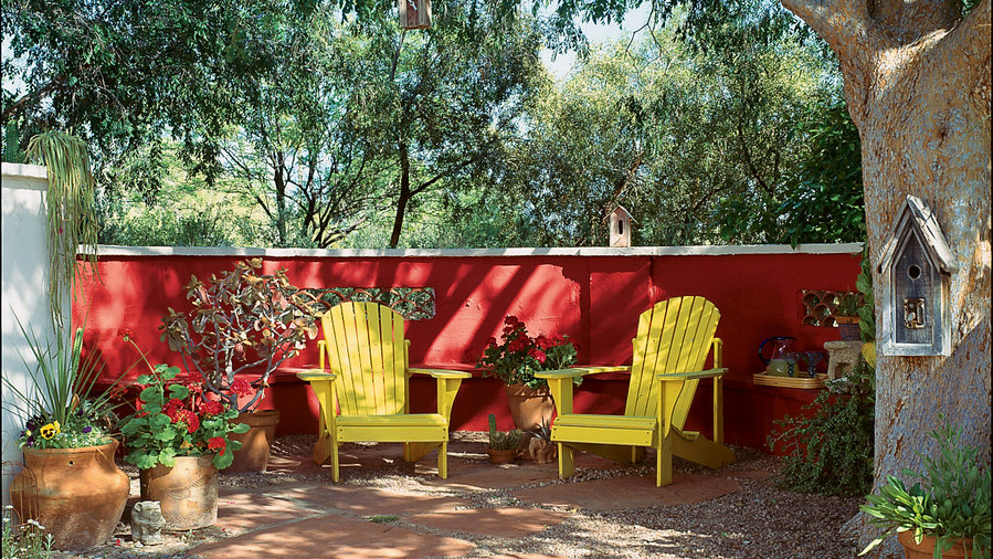Red-hot patio