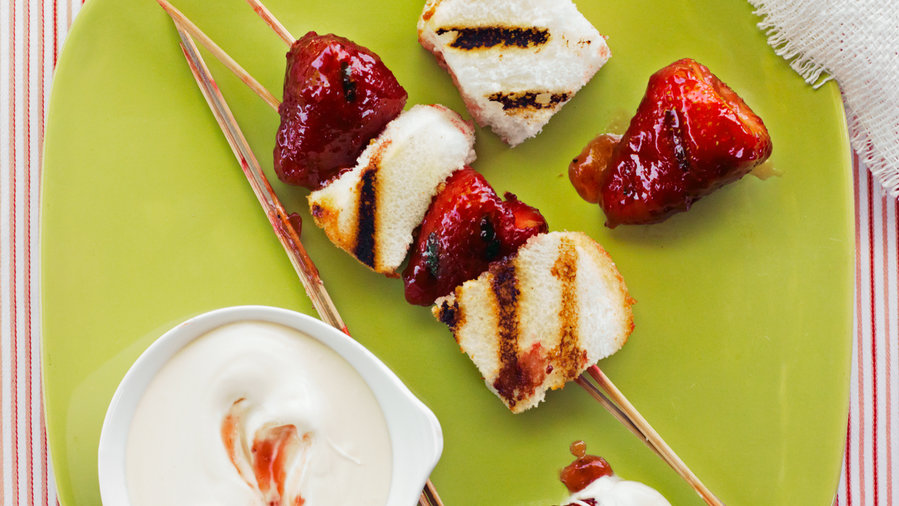 July 4 party: Grilled Strawberry Shortcake Kebabs (0711)