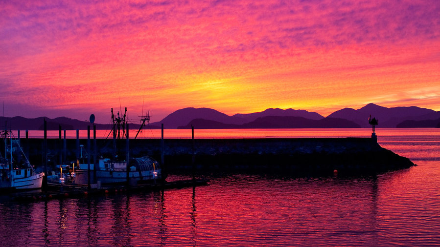 alaska sunset