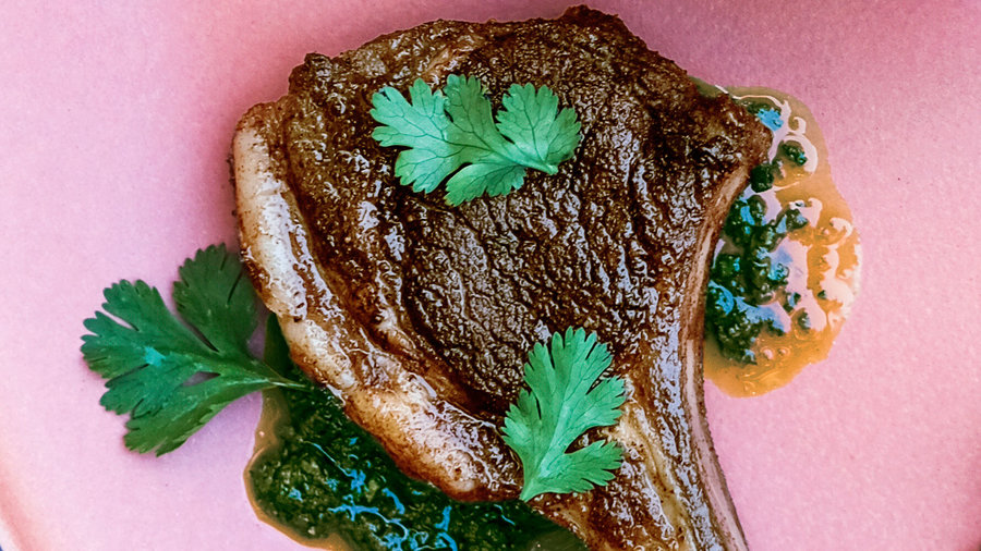 Moroccan-Spiced Lamb Chops with Charmoula