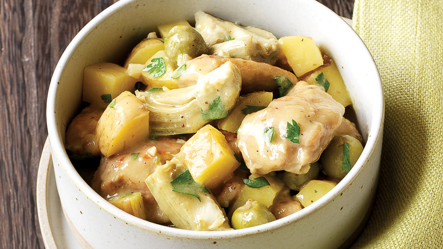 Chicken Stew with Olives and Lemon
