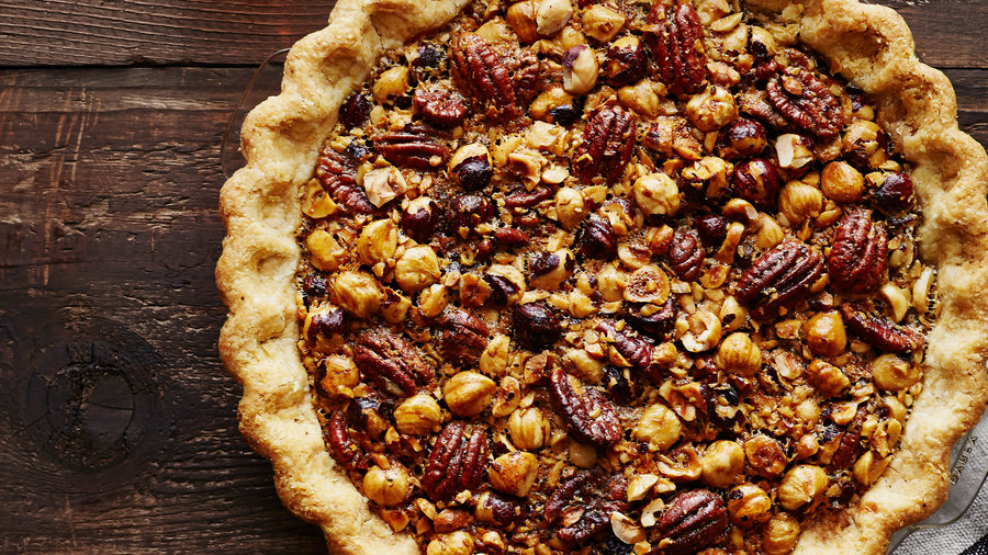 Pies: Hazelnut, Pecan, and Bourbon Pie (1114)