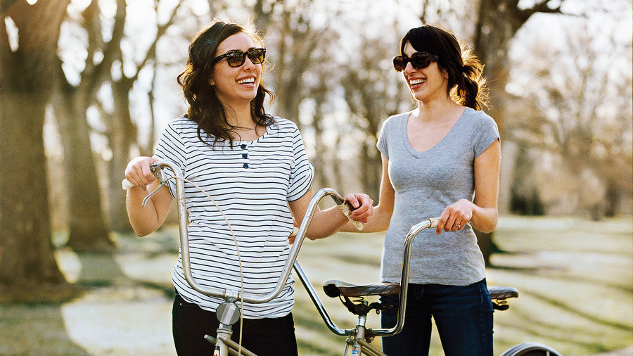 Two women on a Pacific Northwest trip biking around Boise