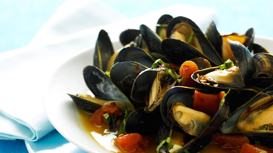 Orange and Basil Mussels (0410)