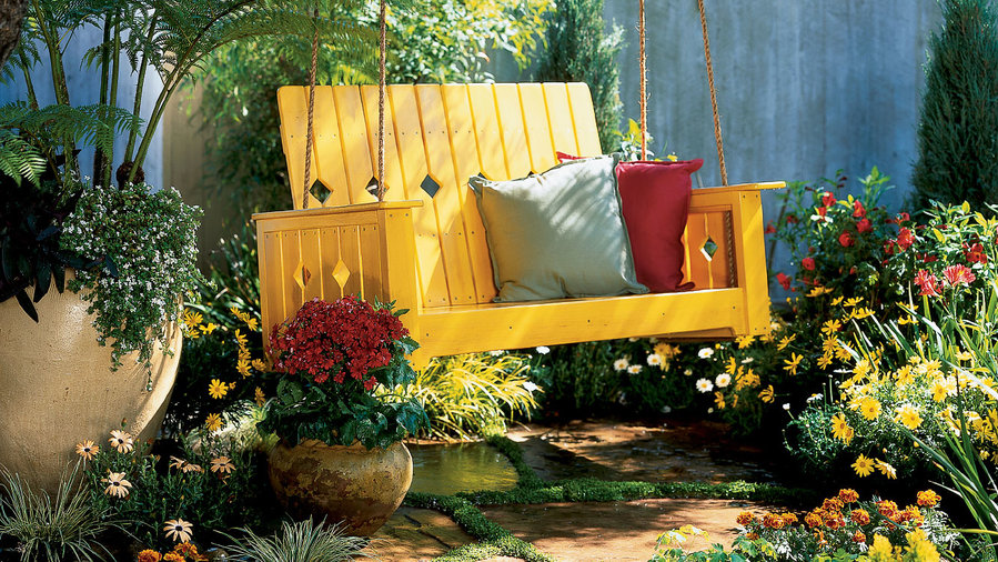 How To Make A Porch Swing Sunset, Diy Garden Swing