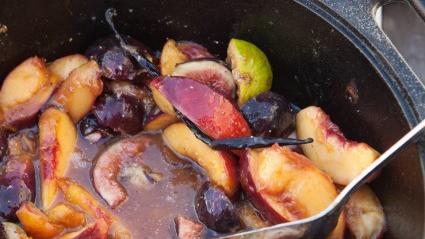 Portland Chefs’ Campfire-Glazed Peaches and Figs