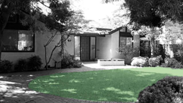 Lose the lawn: before and after in Palo Alto
