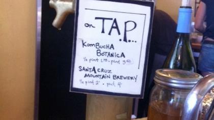 Kombucha on tap