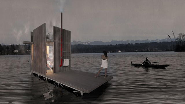 Idea We Love: Floating Sauna by goCstudio