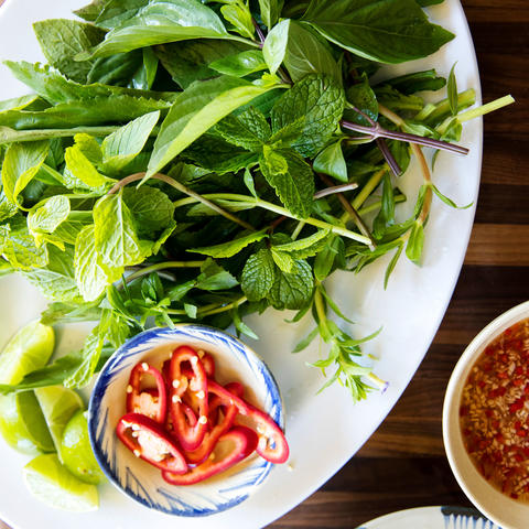 Garnish Plate for Pho 