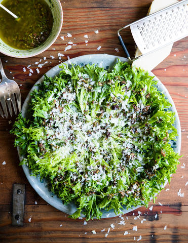 Green Salad with Olive Vinaigrette Recipe - Sunset Magazine