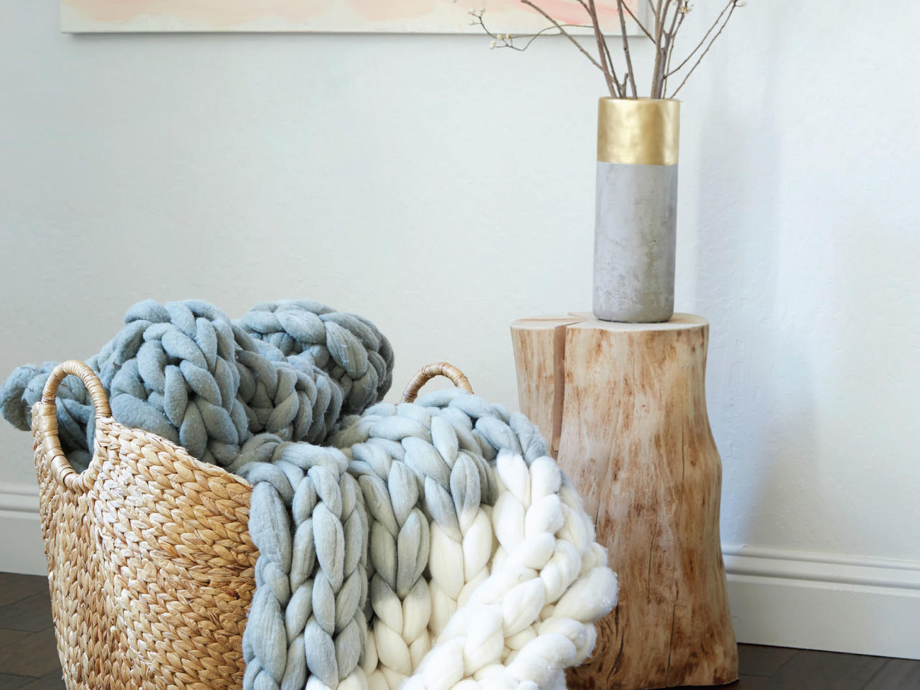 DIY Blue Spruce-Dyed Wool Blanket