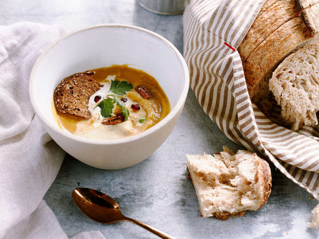 Spiced Apple Butternut Squash Soup Recipe – Sunset Magazine