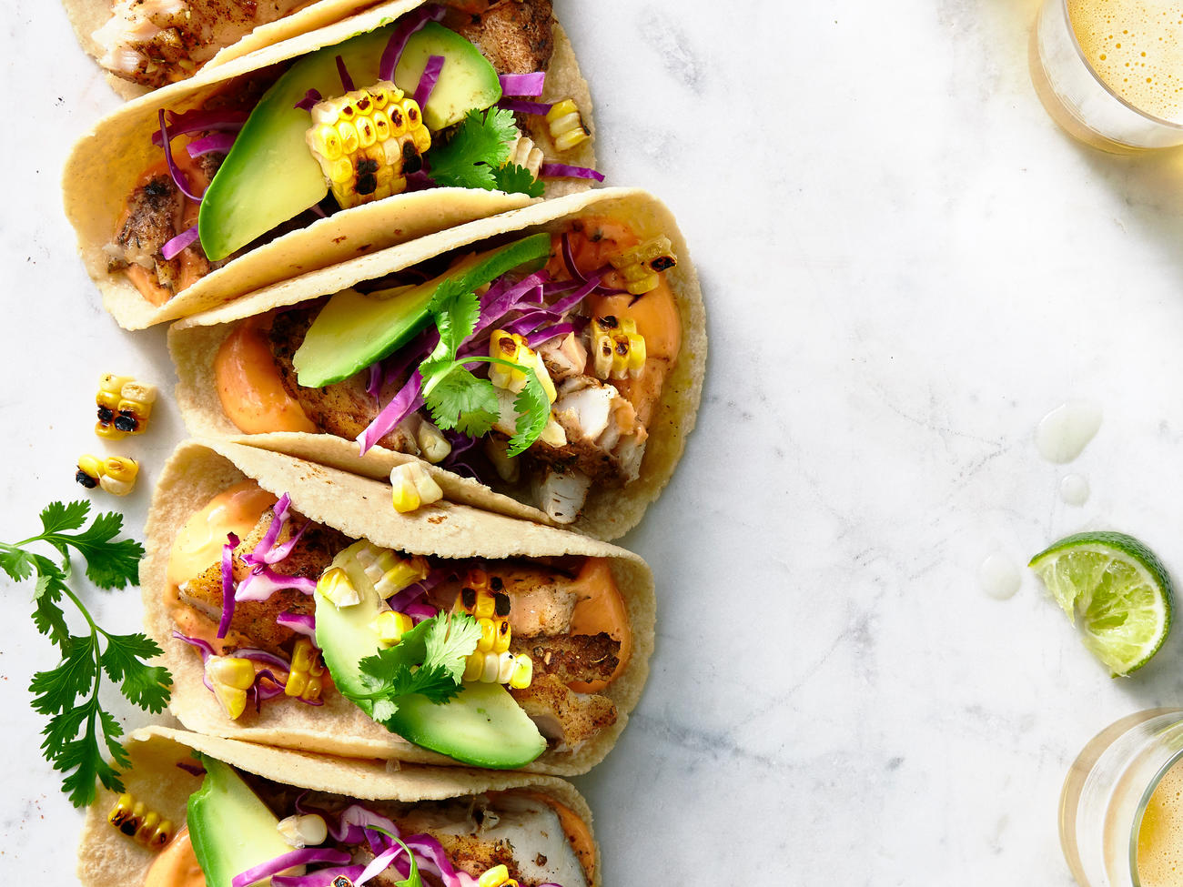 Grilled Corn and Fish Tacos Recipe Sunset Magazine
