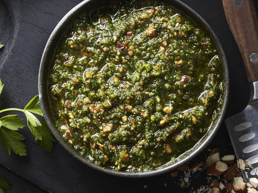 Almond Parsley Pesto Recipe Sunset Magazine
