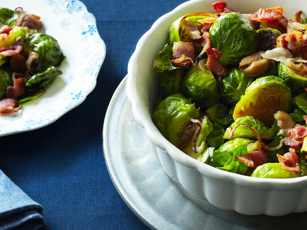 Brussels Sprouts with Chestnuts and Bacon Recipe Sunset Magazine