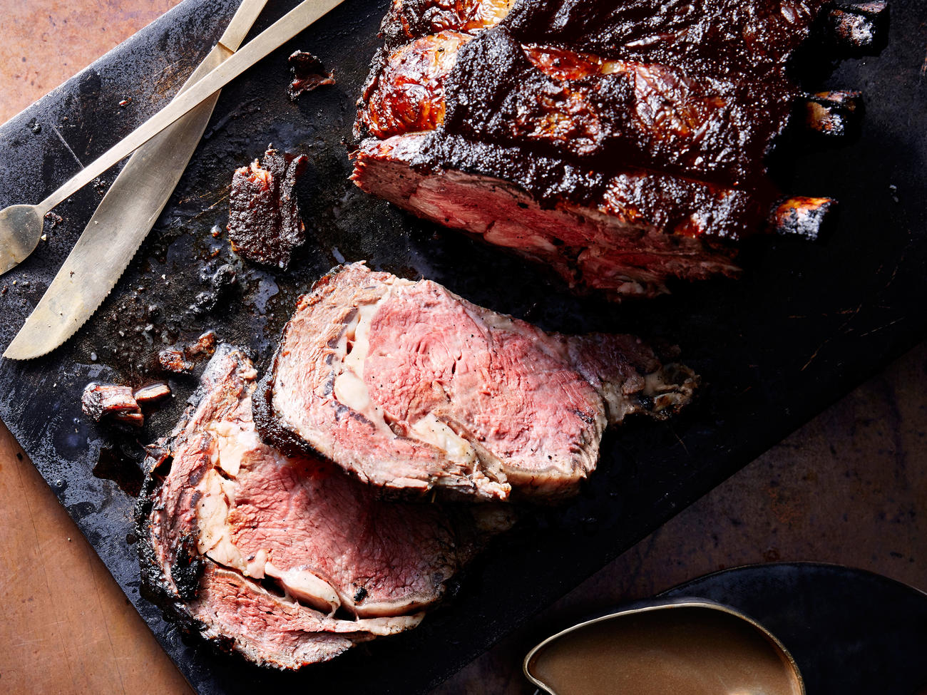 Coffee BrownSugar Bourbon Rib Roast Recipe Sunset Magazine