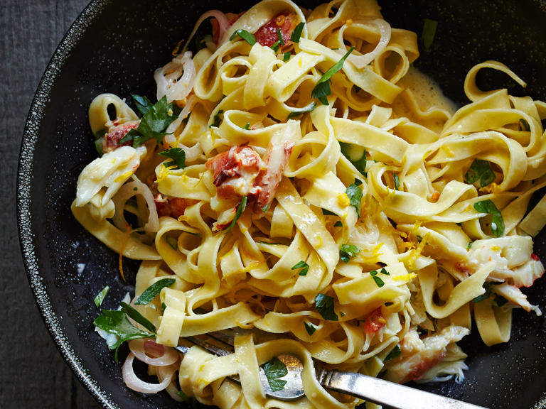 Crab Pasta with Prosecco and Meyer Lemon Sauce Recipe Sunset Magazine