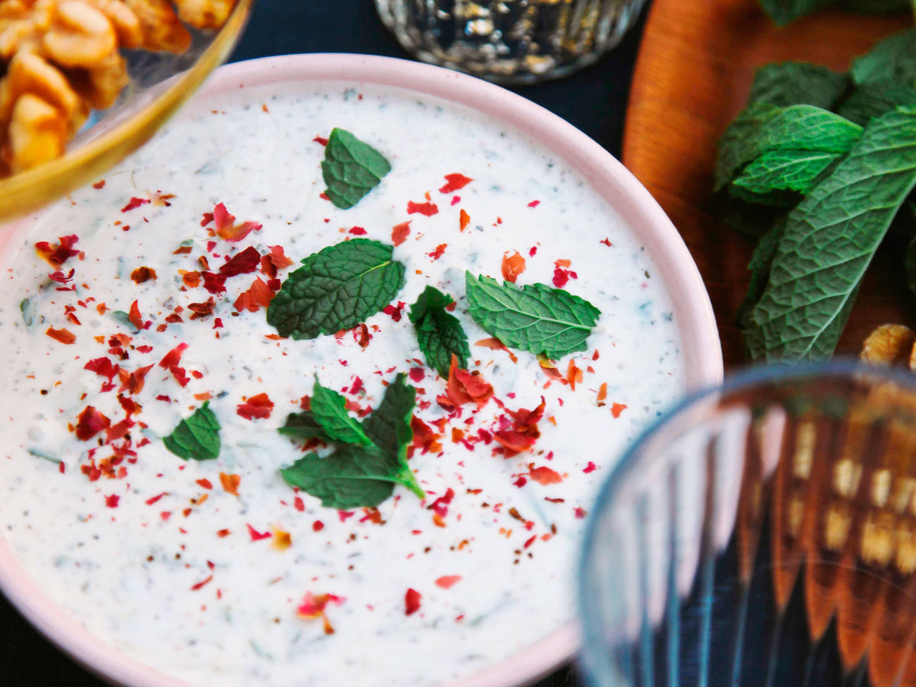 Cucumber Yogurt with Mint and Rose (Masto Khiar) Recipe Sunset Magazine