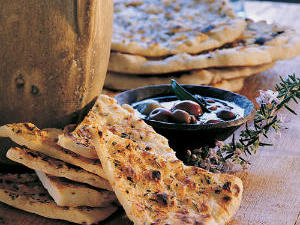 Aromatic flatbreads from the grill