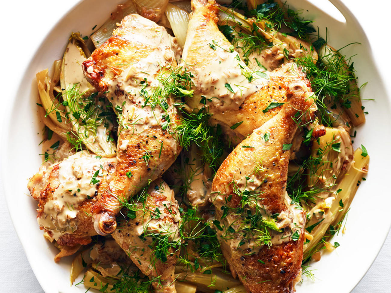 QuickBraised Chicken & Caramelized Fennel & Endive Recipe Sunset