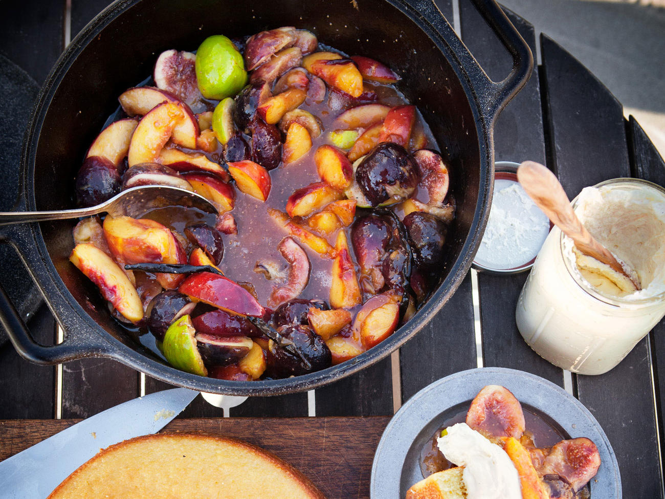 Campfire-Glazed Peaches and Figs Recipe – Sunset Magazine