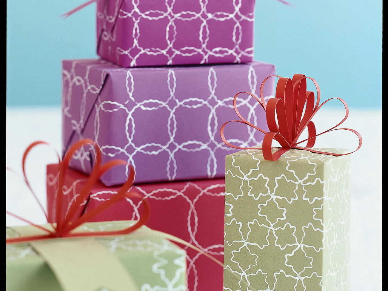 Patterned gift wrap