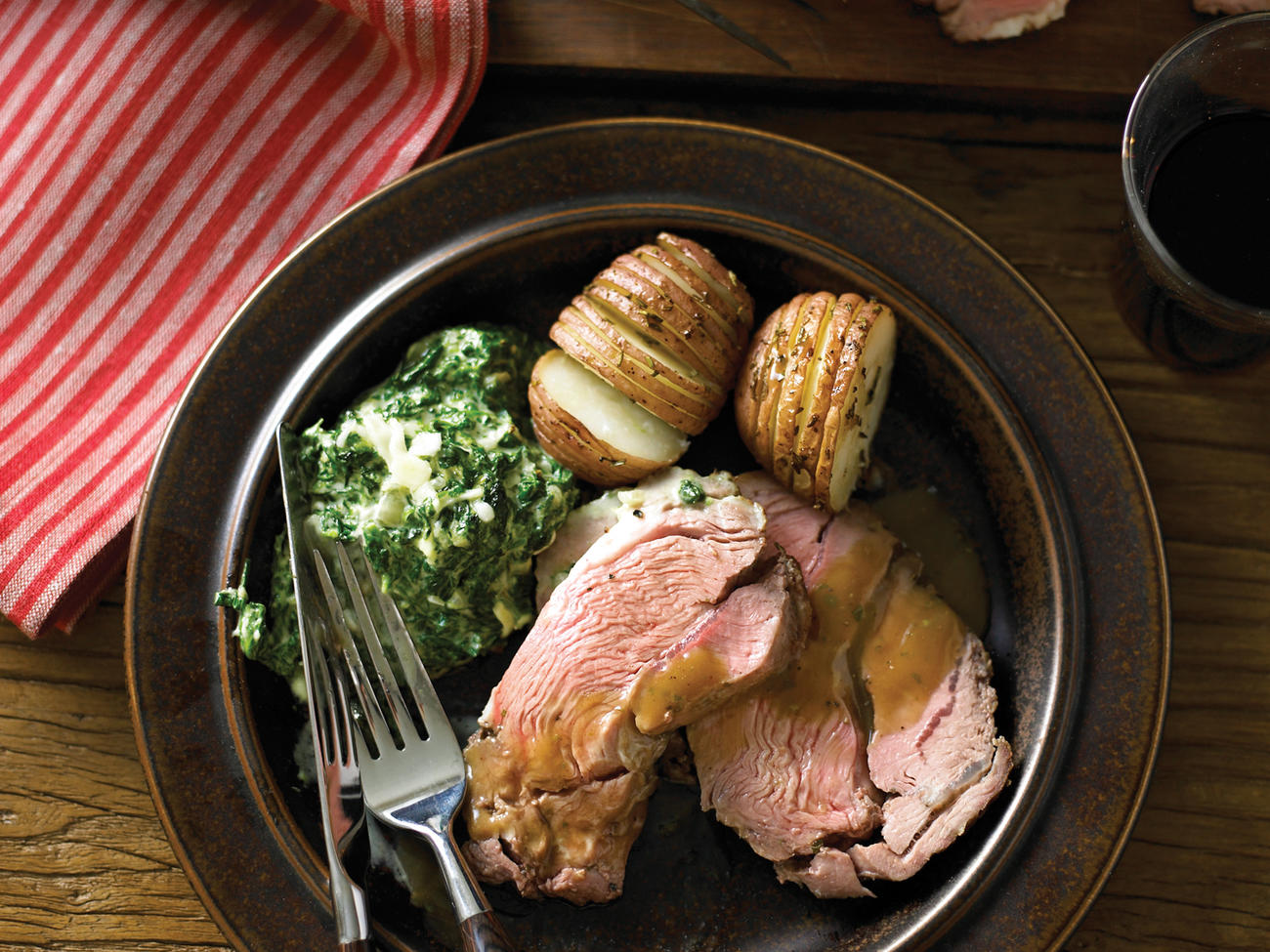 Lamb Shoulder Roast with Roasted Garlic Sauce Recipe – Sunset Magazine