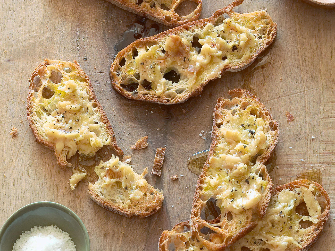 Roasted Garlic Toasts with Olio Nuovo Recipe Sunset Magazine