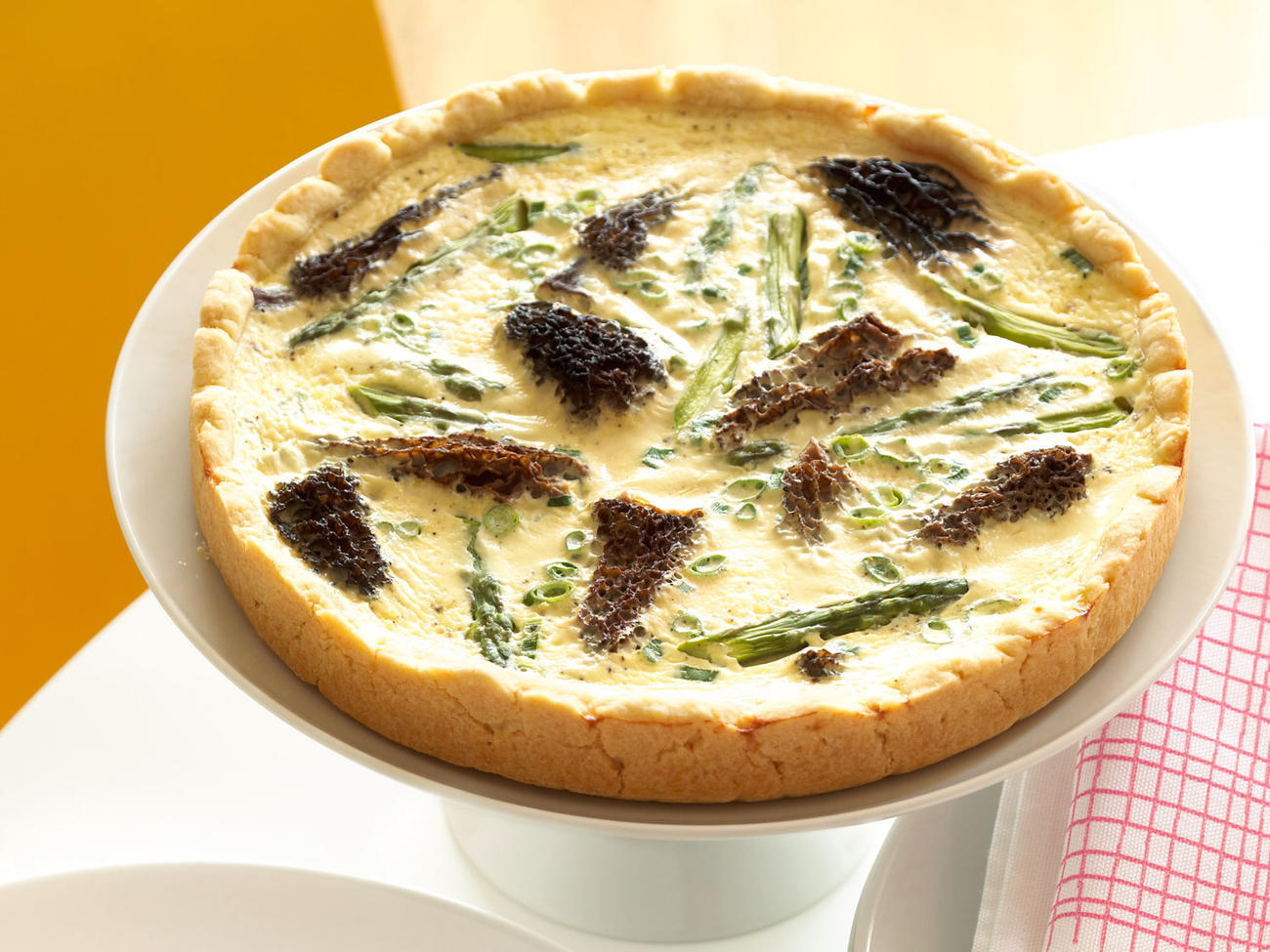 Asparagus and Morel Quiche Recipe Sunset Magazine